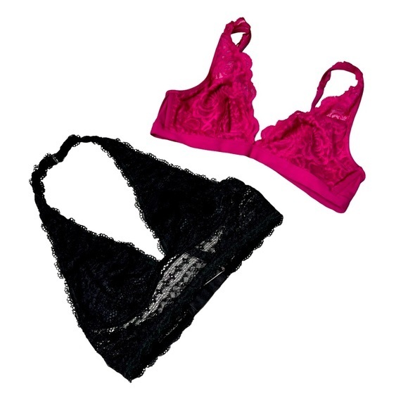 Victoria Secret set of 2 lace bralettes size Small - Picture 1 of 6